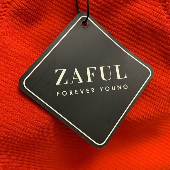 ZAFUL Textured Red Bikini Bottom -  M - Picture 4 of 5